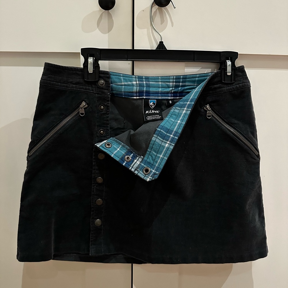 Kuhl grey mini cord skirt, Gently worn